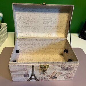 Paris themed storage box